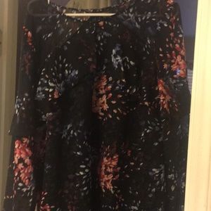 Multi color long sleeve blouse